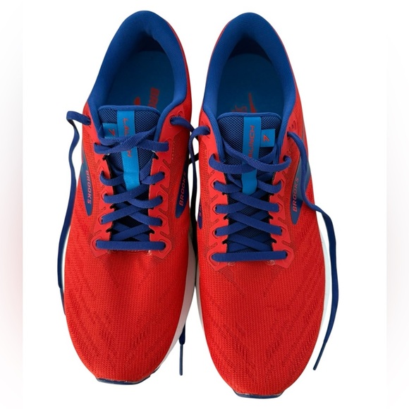 Brooks Launch 7 Men’s Size 10.5 Running Shoes | Red Blue | New Without Box - Picture 2 of 5
